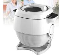 Machine de cuisson automatique 2000 W, robot de cuisine commercial avec wok de 6 L, rotation à 360° et chauffage 3D pour sauté, ragoût et cuisson