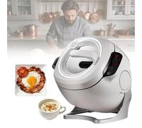 Machine De Cuisson Automatique 6L Avec Wok À Rotation 360° Et Chauffage Électromagnétique, Appareil Multifonction Pour Riz Frit Ragoût Et Cuisine Quotidienne