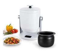 Machine de cuisson automatique, capacité 6L, 2400W, rotation à 360° | Fait sauter les aliments automatiquement, 10 niveaux de puissance, inclinaison réglable de 0 à 135°, cuisine quotidienne à