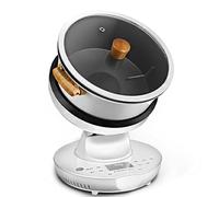 Machine de cuisson automatique, robot culinaire de 8 L avec chauffage 3D, cuiseur sauté portable, vitesse réglable pour la maison et le camping en plein air