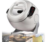 Machine De Cuisson Automatique, Wok De 6 L Pour Riz Frit, Démarrage Intelligent En Un Clic, Rotation Automatique À 360°, Pour Sauter, Mijoter Et Cuire.