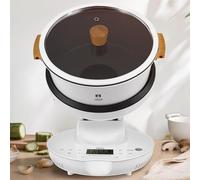 Machine de cuisson entièrement automatique de 8 L, robot culinaire commercial, cuiseur multifonction antiadhésif pour faire sauter, robot de cuisson à écran tactile, rotation automatique à 360 °