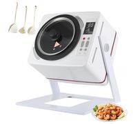 Machine De Cuisson Intelligente, Machine De Cuisson Automatique 6L Avec Angle Réglable 0-135° Et Écran Tactile Intelligent, Sauté À 360°, Cuiseur Automatique Pour Usage Domestique Et Commercial
