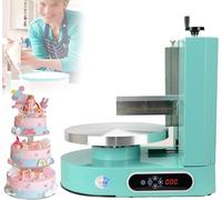 Machine De Décoration De Décoration De Gâteau D’Anniversaire Automatique à La Crème De Gâteau Lisse 4-12 Pouces Gâteaux Machine à étaler La Crème De Beurre Tarti, Green