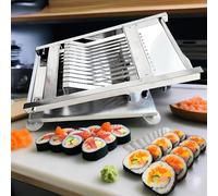 Machine de découpe à sushis multifonction avec lame tranchante pour des coupes uniformes, facile à nettoyer, outil de gain de temps pour restaurant et cuisine, 12 sections