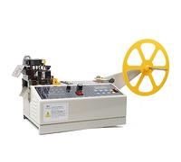 Machine de découpe automatique de courroie numérique 280 w | Coupeur Chaud Froid Couteaux Sangles Chauds 120 PCS/min Largeur 110mm | Chaud froid Machine de découpe de bande élastique adhésive