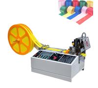 Machine de découpe automatique de sangle, 400 W, coupe-ruban chaud et froid, distributeur de coupe de ceinture de 95 mm, coupe-ruban avec écran LCD pour sangle en nylon, ceinture élastique