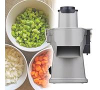 Machine de Découpe D'aliments 4 en 1, Coupe-légumes électrique avec lame en acier inoxydable,Machine à Trancher les Fruits et légumes pour Couper des Tranches,épaisseur Réglable de 1 à 3 mm