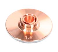 Machine de découpe de buse Laser, coupe-tête, double Fiber optique, cuivre chromé, ouverture 1.6mm/0,06 pouces