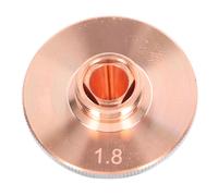 Machine de découpe de buse Laser, coupe-tête, double Fiber optique, cuivre chromé, ouverture 1.8mm/0,07 pouces