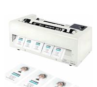 Machine de découpe de cartes de visite électrique, machine à découper et relier les cartes de visite, massicot à papier réglable 9-12 mm/découpe 30 pièces/min, pour les tâches quotidiennes à grand v