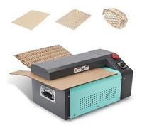 Machine de découpe de carton, déchiqueteuse en carton pour bricolage en nid d'abeille, largeur de coupe 350 mm, vitesse 5 m/min, tiroir à déchets inclus