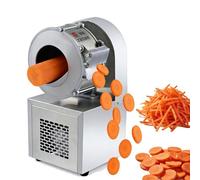 Machine de découpe de légumes automatique, trancheuse et râpe à légumes électrique, machine de transformation alimentaire professionnelle en acier inoxydable, pour restaurants et services