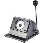 Machine de découpe de poinçon graphique, machine de découpe de cartes à lame en acier de 25 mm à 75 mm, base en fonte, lame en acier inoxydable, pour la fabrication de badges, coupe ronde de badge