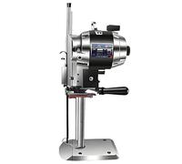 Machine de découpe de tissu électrique verticale, coupe-tissu électrique 6/8/10 pouces avec système d'affûtage automatique, coupe-couteau droit haute vitesse 3400 tr/min(10in)