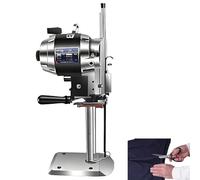 Machine de découpe de tissu haute vitesse 1100 W, coupe-tissu rotatif 6/8/10 pouces avec 4 roues de guidage, lame à affûtage automatique, épaisseur de coupe réglable(8in)