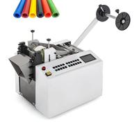 Machine de découpe de tubes thermorétractables, coupe électrique entièrement automatique avec contrôle par micro-ordinateur, puissance de 250 W, largeur de coupe de 100 mm pour tubes et câbles en