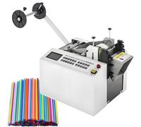 Machine de découpe de tubes thermorétractables, entièrement automatique avec contrôle par micro-ordinateur, hauteur de lame 15 mm, précision de coupe 0,1 mm, pour tube en caoutchouc/plastique, 250 W