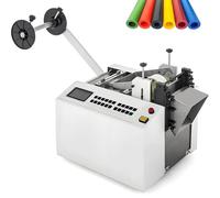 Machine de découpe de tubes thermorétractables entièrement automatique, contrôlée par micro-ordinateur, largeur de coupe de 100 mm, pour caoutchouc, câble et coupe-tuyau