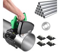 Machine de découpe de tuyaux électrique, coupe-tubes en acier inoxydable robuste avec lame de scie, machine de découpe portative, vitesse réglable pour couper les tuyaux en acier