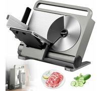 Machine de découpe de viande 200W commerciale 1-15 mm Trancheuse à viande électrique, Machine de découpe déchiquetée de disque de viande électrique pliable pour usage familial, conception de