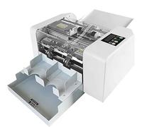 Machine de découpe électrique pour cartes de visite avec fonctions de sécurité, découpeuse A4, alimentation et comptage pour une production efficace de cartes de visite