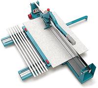 Machine de découpe manuelle de carrelage - Longueur de coupe de 1200 mm - Guide réglable - Pour une coupe précise des carreaux - Coupe céramique et porcelaine