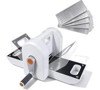 Machine de découpe manuelle portable, machine de découpe et de gaufrage manuelle, machine de découpe manuelle for papier, mini outil artisanal avec 5 moules for scrapbooking