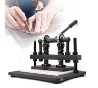 Machine de découpe manuelle pour cuir - Machine à gaufrer - Embossage pour cuir et PVC - Plusieurs matériaux 380 x 310 mm