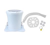 Machine de déshydratation manuelle Corde de traction électrique Déshydrateur de vêtements gratuit 2500 tr/min pour dortoir Panier détachable portable Conception ergonomique ABS (Bleue)