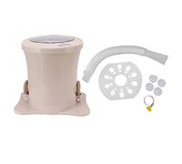 Machine de déshydratation manuelle Corde de traction électrique Déshydrateur de vêtements gratuit 2500 tr/min pour dortoir Panier détachable portable Conception ergonomique ABS (Abricot)