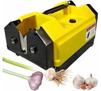 Machine De Dissolvant De La Queue Supérieure À L'ail Électrique, Coupe-Tiges De Racine D'ail Bilatérale, Barbe Et Racines Coupées, Coupe-Barbe Pour L'ail, Oignon, Ail Unique