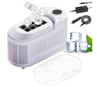Machine De Fabricant De Glace De Comptoir Portable, Mini-fabricant De Glace Compact Avec Deux Modes De Charge, 8 Cubes En 10 Minutes, Pour Bureau, Maison, Camping, Vr, Voiture Et Les Voyages purple