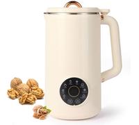 Machine de Fabricant de Lait À Noix de Noix de 1000 Ml, 8 Pouces de Lait D'avoine avec Affichage Led, Machine À Usine Laiteuse avec Minuterie/Nettoyage Automatique/Filtre Gratuit beige