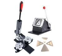 Machine De Fabrication De Boutons, Machine Professionnelle De Fabrication D'aimants De Réfrigérateur Avec 100 Pièces De Badges Et Coupe-métal, Kit De Presse De Badges Diy Pour Cadeaux Person Triangle