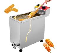 Machine de fabrication de chien de maïs commerciale, Friseure électrique commerciale pour les bâtons de fromage Hot Dog, Acier inoxydable 25l 3kw, Pour les camions de restauration rapide, les bars, le