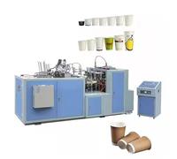 Machine de fabrication de tasses de papier à une seule couche, entièrement automatique pour la production jetable à grande vitesse de tasse de papier