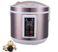 Machine de fermentation à l'ail noir, boîte de fermentation d'ail de 5 l, fermenteur d'ail noir avec support à ail en acier inoxydable à 2 couches, fermentation rapide 168 heures, pour yaourt,