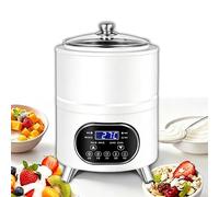 Machine De Fermentation Pour Yaourt, Yaourtière Professionnelle Avec Contrôle Précis De La Durée Et De La Température, Acier Inoxydable 304, 8 L/12 L, 25-80 °C, Minuterie 0-24 H(White,12L)