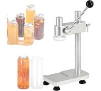 Machine de fermeture de tasse en alliage d'aluminium, machine à coudre manuelle avec base fixe, capacité d'étanchéité 250/330/400/500/700 ml, pour sceller les bouteilles d'animaux de compagnie, blanc