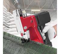 Machine de Fermeture, Machine Portable pour Sceller les Sacs, 220V Rouge Sac D'emballage Couture Scellage pour Coudre les Sacs en Tissu, en Papier, en Plastique, pour le Riz