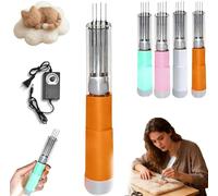 Machine de feutrage électrique avec aiguilles réglables de 1 à 7 aiguilles, course de 2 cm et design à changement rapide, coque transparente pour peinture efficace sur laine et travaux manuels feutrés