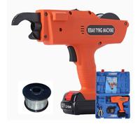 Machine de fixation automatique de barres d'armature avec 1 rouleau de fil de liaison, capacité de 8 à 34 mm, 0,8 secondes par nœud, pour renfort d'armature en acier et en aluminium