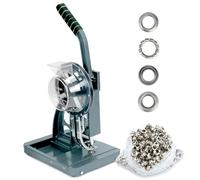 Machine de Fixation d'oeillets Semi-Automatique, Machine à œillets à Presse Manuelle avec œillets de 3/8"(10MM), Outil d'alimentation d'oeillets de perforateur Robuste pour Ceinture Tissu Cuir 10mm