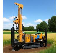 Machine de forage hydraulique portable pour puits d'eau domestique 100 m-500 m pour trous de forage et irrigation résidentiels/agricoles