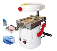 Machine de Formage Dentaire, Outil De Moulage Thermique Avec SystèMe De Chauffage SyméTrique, éQuipement De Laboratoire De Thermoformage Sous Vide 1000 W, Avec Billes D'Acier,White