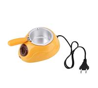 Machine de fusion de chocolat, mini marmite de fusion de chocolat avec ensemble de moules de bricolage pour fondant de bonbons au chocolat pour faire fondre le chocolat sans eau pour la(yellow, pink)