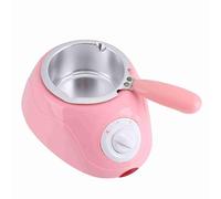 Machine de fusion de chocolat, mini marmite de fusion de chocolat avec ensemble de moules de bricolage pour fondant de bonbons au chocolat pour faire fondre le chocolat sans eau pour la(pink, 12)