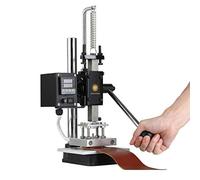 Machine de gaufrage pour cuir - Convient pour PVC, PU et autres matières plastiques - Prend en charge l'impression de motifs et de logos ainsi que le gaufrage - Température réglable.