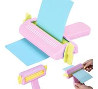 Machine de gaufrage pour la Fabrication de Bricolage Machine à sertir Le Papier Outils en Papier Portables Artisanat pour Enfants Artistes Adultes Scrapbooking Fabrication de Cartes,Pinky